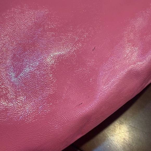 Coach Poppy Tote Pink Patent Leather shoulder,brass hardware 2 Coach Hang Tags - Picture 10 of 17